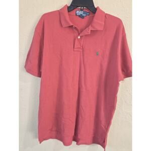 Polo Ralph Lauren Polo Shirt, Short Sleeve, Red, 100% Cotton, Men's Size XL